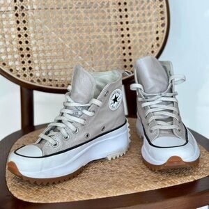 Converse Leather Run Star Hike Platform, W Size 5